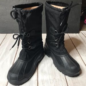 Kamik Insulated Waterproof Black Winter Snow Boots Men’s Size 10